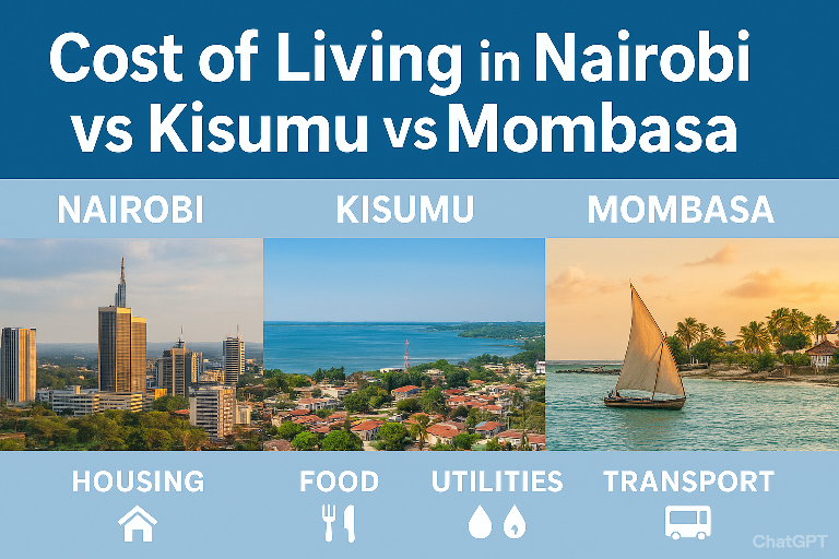 Cost of Living in Nairobi vs Kisumu vs Mombasa: What to Expect & Where You Save 💡
