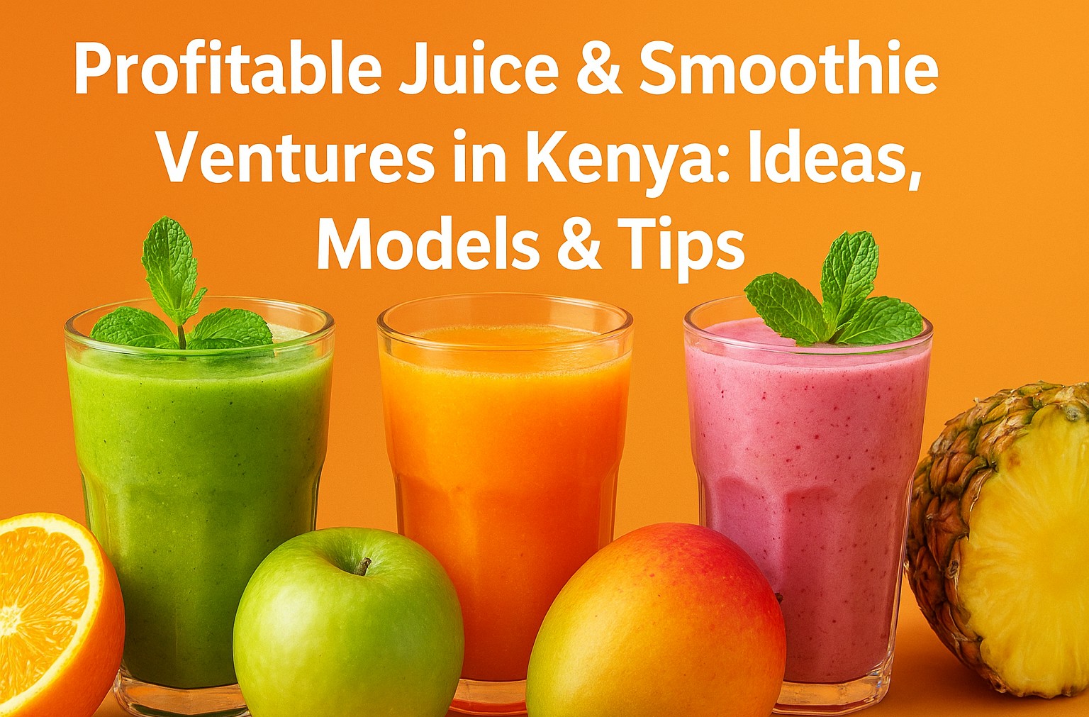 Profitable Juice & Smoothie Ventures in Kenya: Ideas, Models & Tips