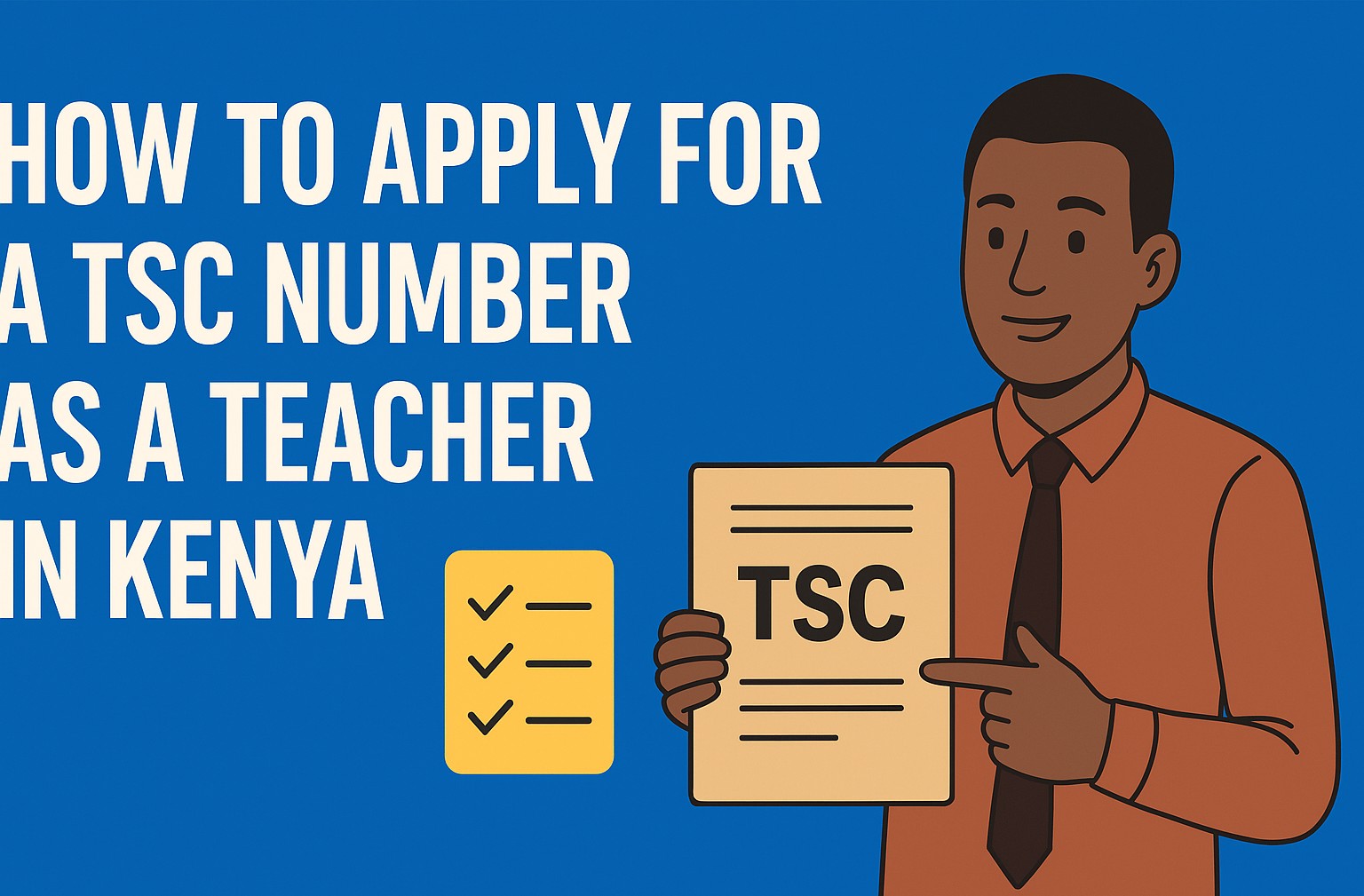 How to Apply for a TSC Number as a Teacher in Kenya: Step-by-Step Guide 📋