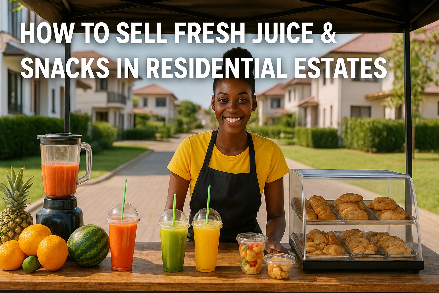 How to Sell Fresh Juice & Snacks in Residential Estates – Ultimate Guide