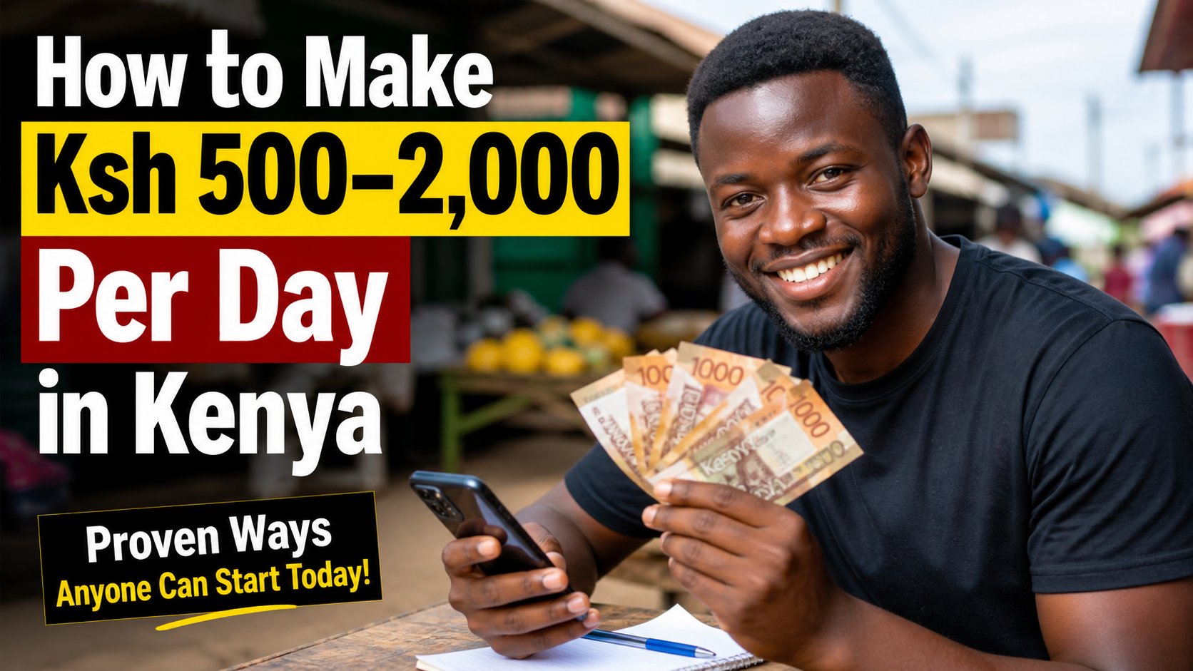 Make Ksh 500–2,000 Daily in Kenya (2026 Guide)