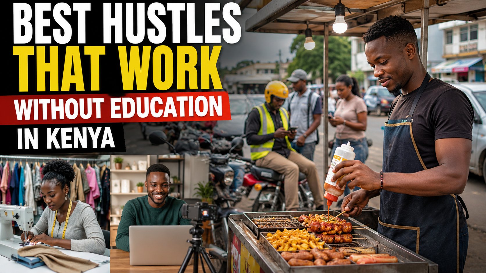 Best Hustles That Work Without Education in Kenya